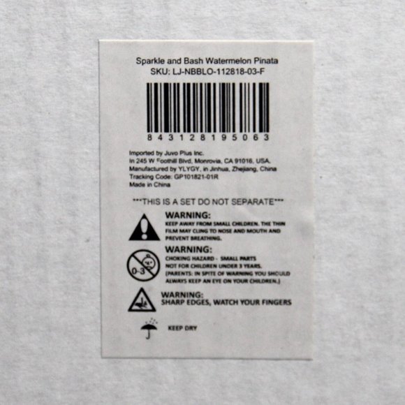 Watermelon Pinata for Kids Birthday One in a Melon Party Decorations 13.7x16.3 - Picture 6 of 6